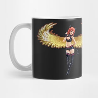 ladies comic black ange Mug